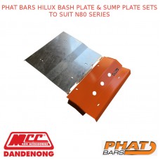 PHAT BARS HILUX BASH PLATE & SUMP PLATE SETS TO FITS N80 SERIES